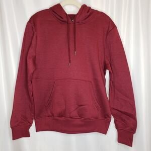 Hooded Sweatshirt with Kangaroo Pocket Burgundy Small, Galaxy by Harvick NEW